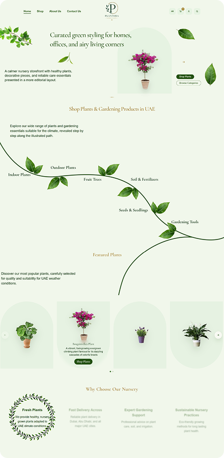 Plantora mobile screen 1
