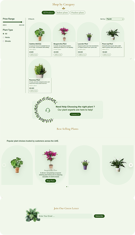 Plantora mobile screen 2